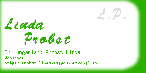 linda probst business card